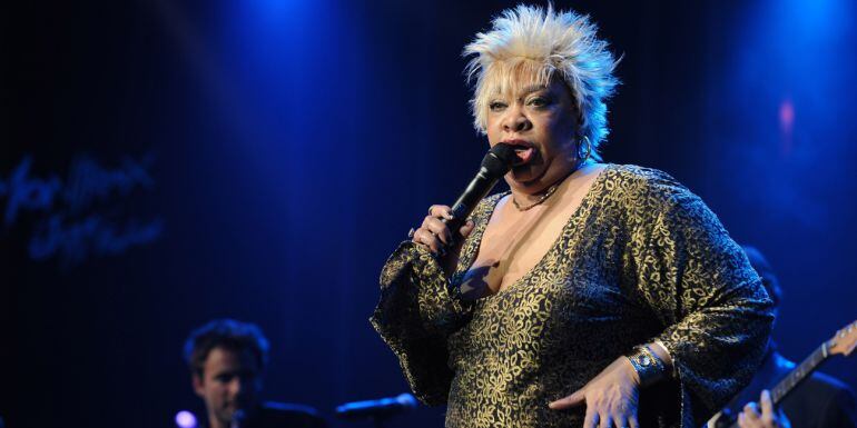 La cantante durante su actuación en el festival de Montreux en 2009