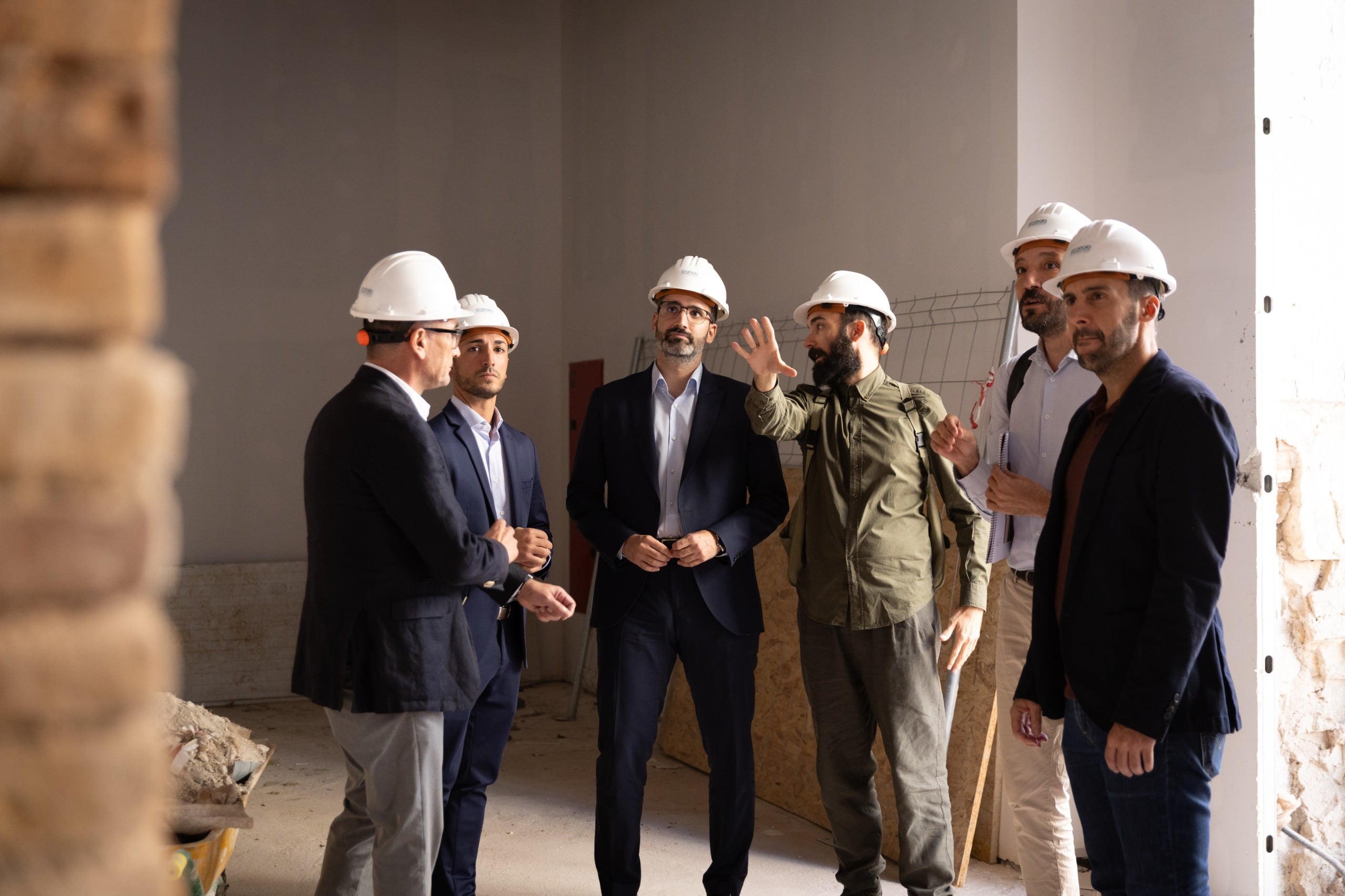 El Delegado del Gobierno en la Región, Francisco Lucas, visita los trabajos de la Casa Ruano de Águilas