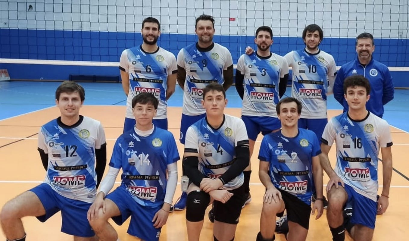 Jugadores del sénior masculino del CV Gandia