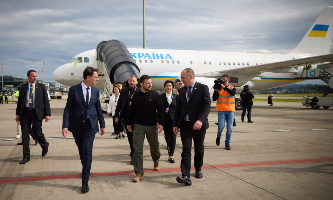 Zelenski llega a Suiza para la Cumbre de Paz