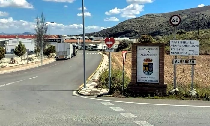 Entrada al municipio de Almargen (Málaga) en una imagen de archivo