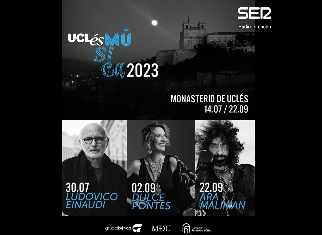 Cartel del Festival UclÉsmusica 2023 que se celebra en el Monasterio de Uclés (Cuenca)