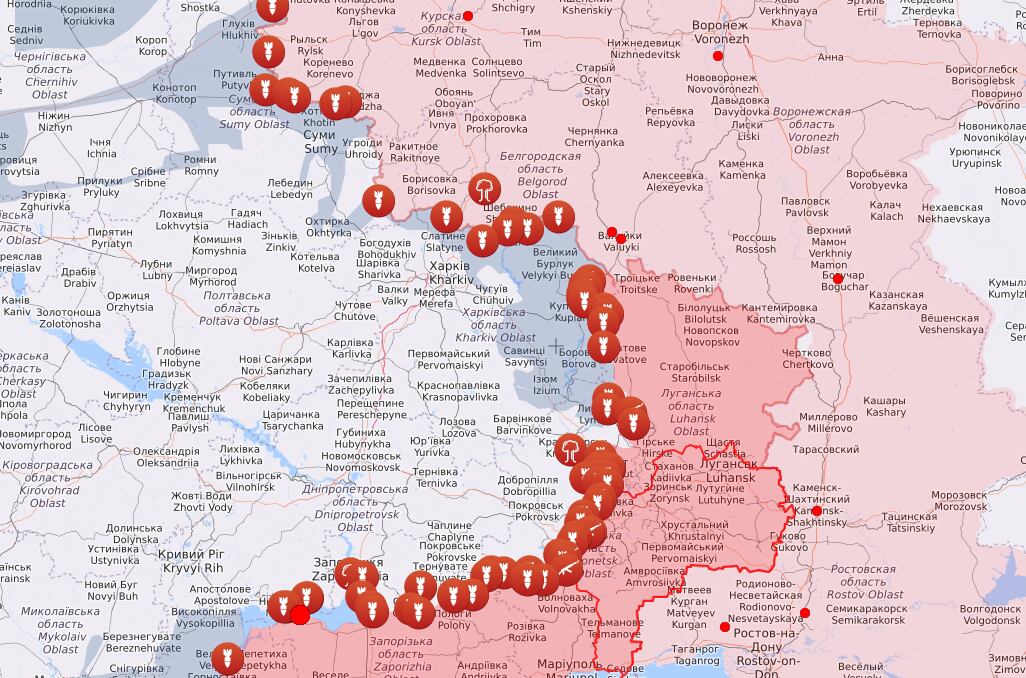 Situación del frente y últimos bombardeos en el este de Ucrania