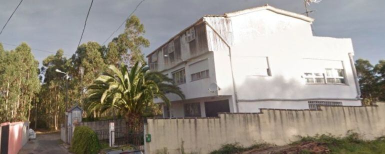 Casa de A Zapateira donde se realizó la fiesta ilegal