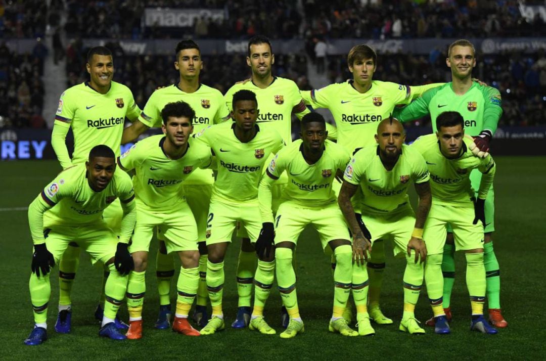 El once del Barcelona en el que estaba Chumi para jugar ante el Levante.