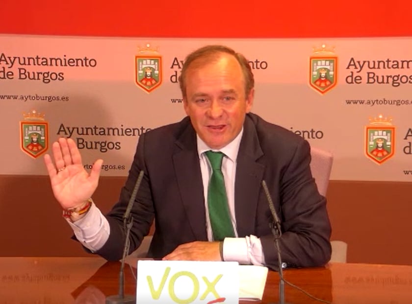 El concejal de Vox en el Ayuntamiento de Burgos, Fernando Martínez-Acitores