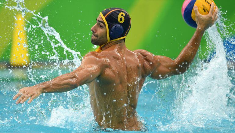 El jugador español de waterpolo Luca Cupido.