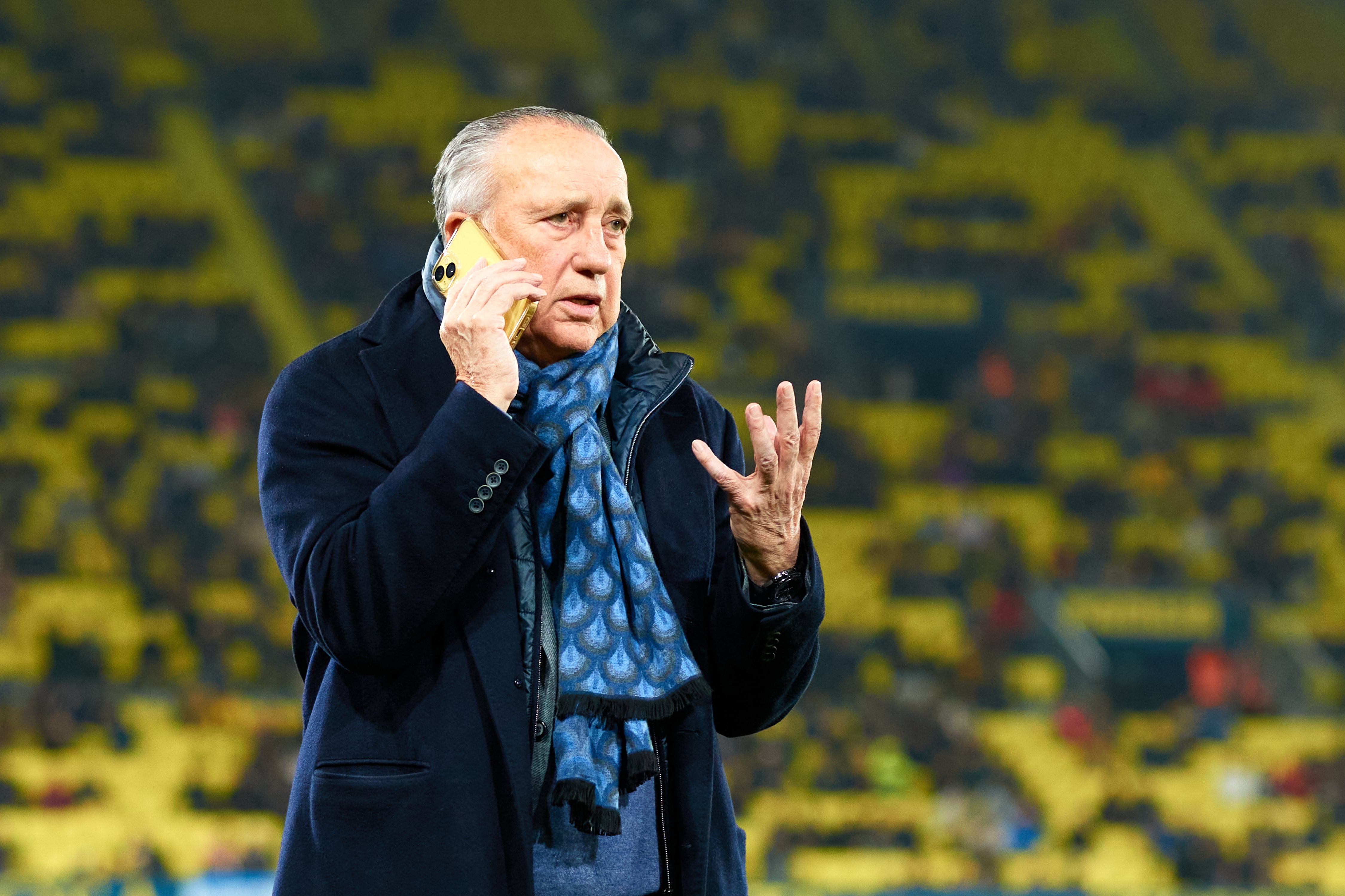 Fernando Roig, presidente del Villarreal CF, en el estadio de La Cerámica