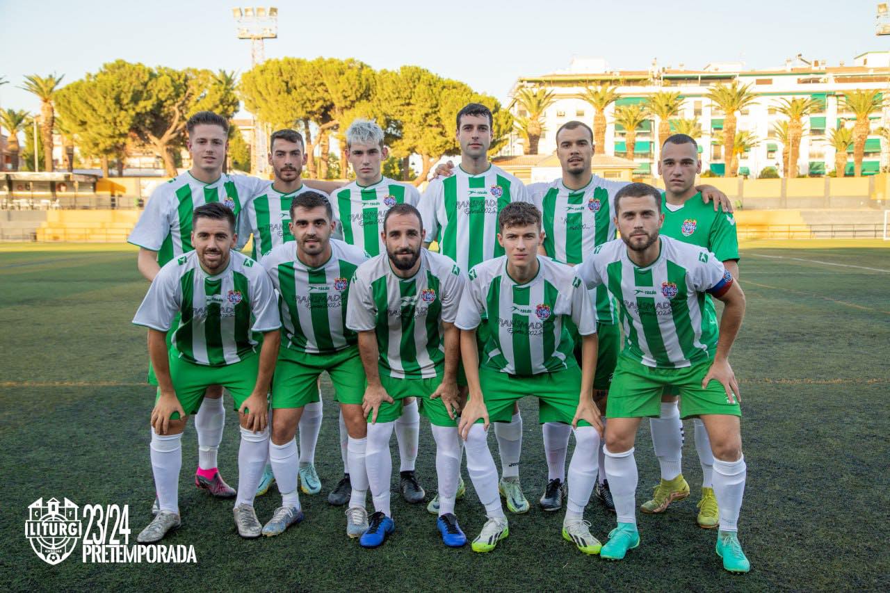 Equipo inicial que presentó el Iliturgi CF 2016 para enfrentarse al Recreativo de Bailén.