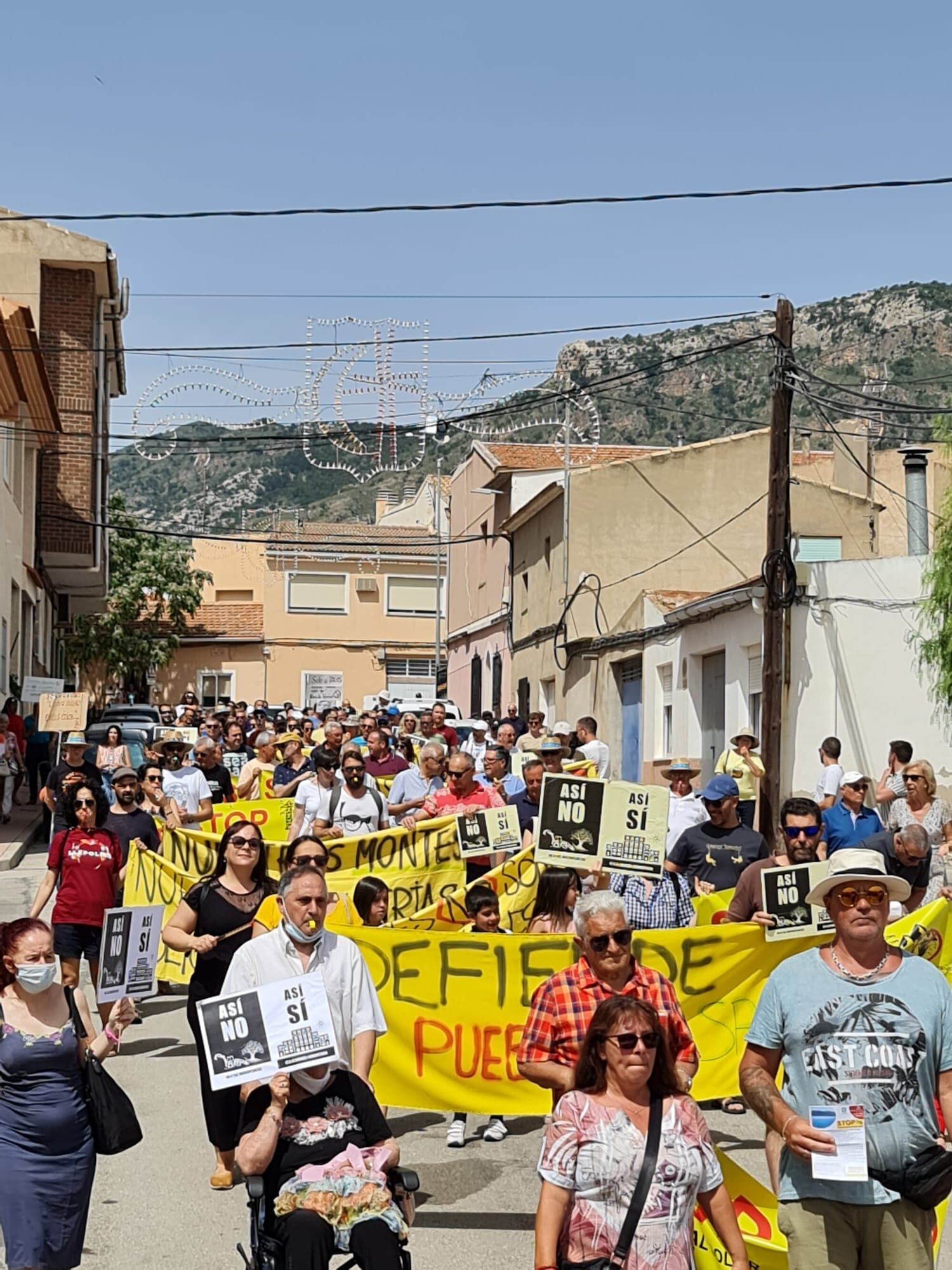 Manifestación meses atrás en Salinas