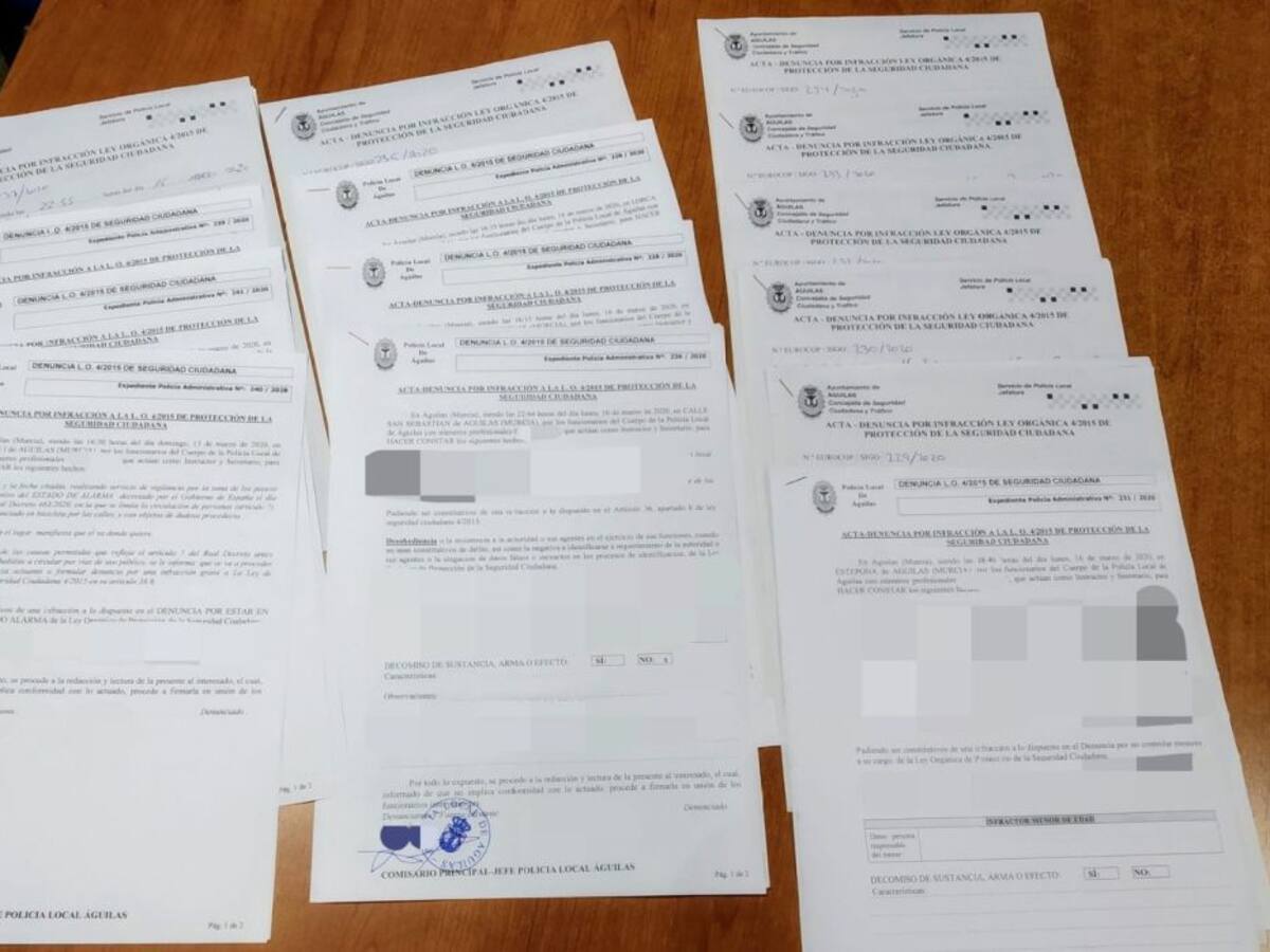 Una veintena de denuncias en Águilas por incumplir el confinamiento