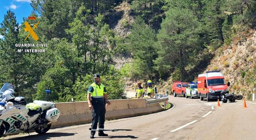 Imagen del accidente sufrido en Yésero