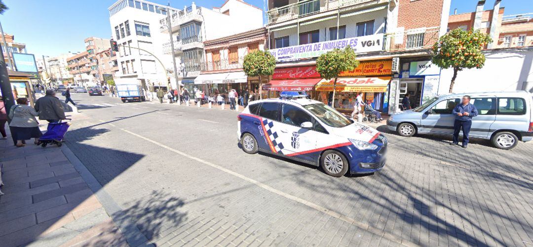 La zona de la plaza del General Palacio en Getafe