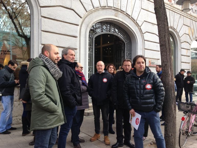 Imagen de una de las movilizaciones de los trabajadores de la sanidad privada en Palencia