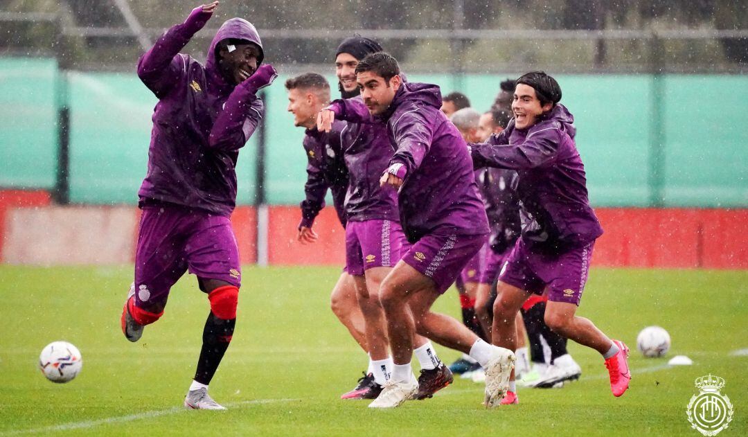 Entrenamiento del RCD Mallorca.