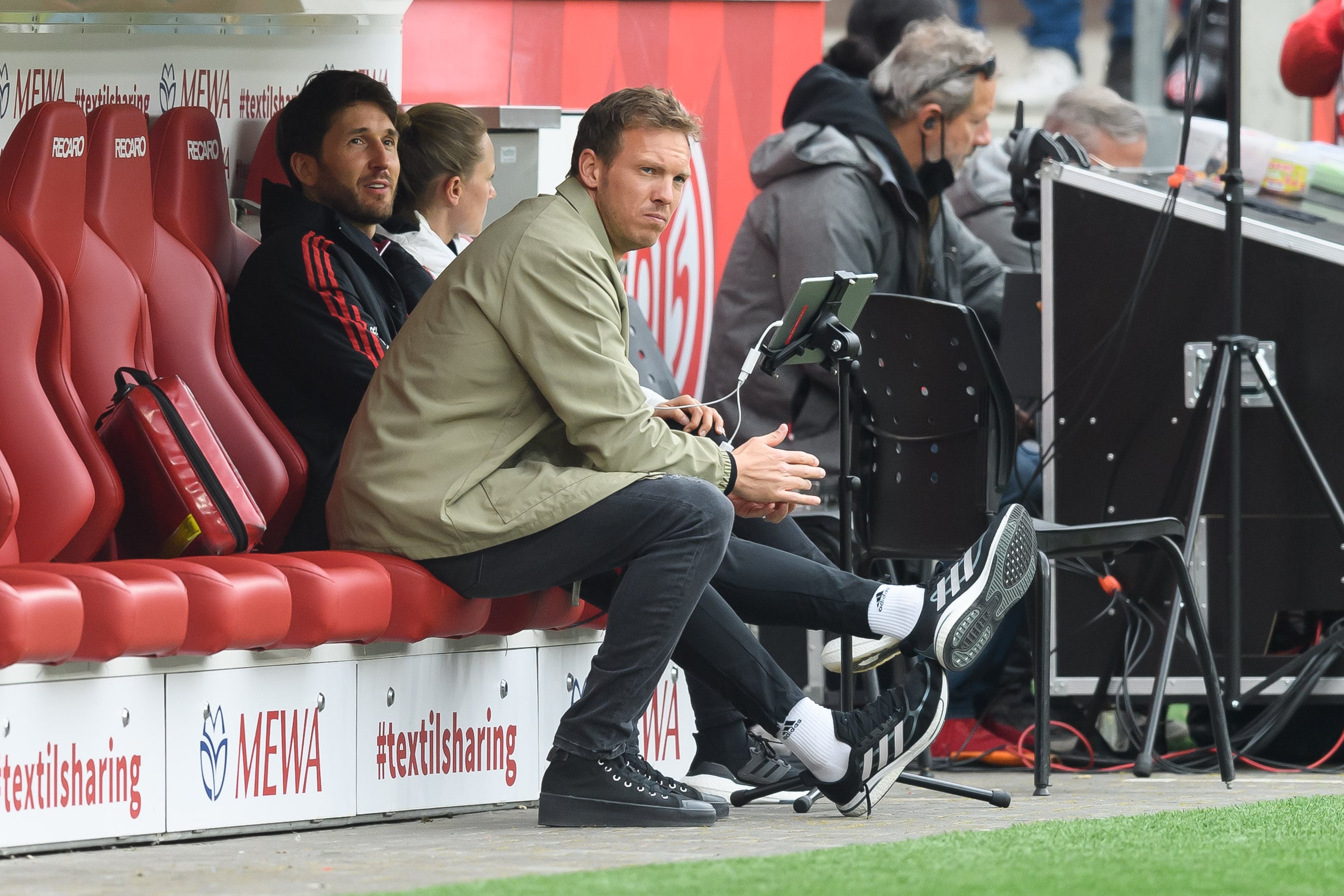 Julian Nagelsmann, entrenador del Bayern Múnich, durante la derrota contra el Mainz 05