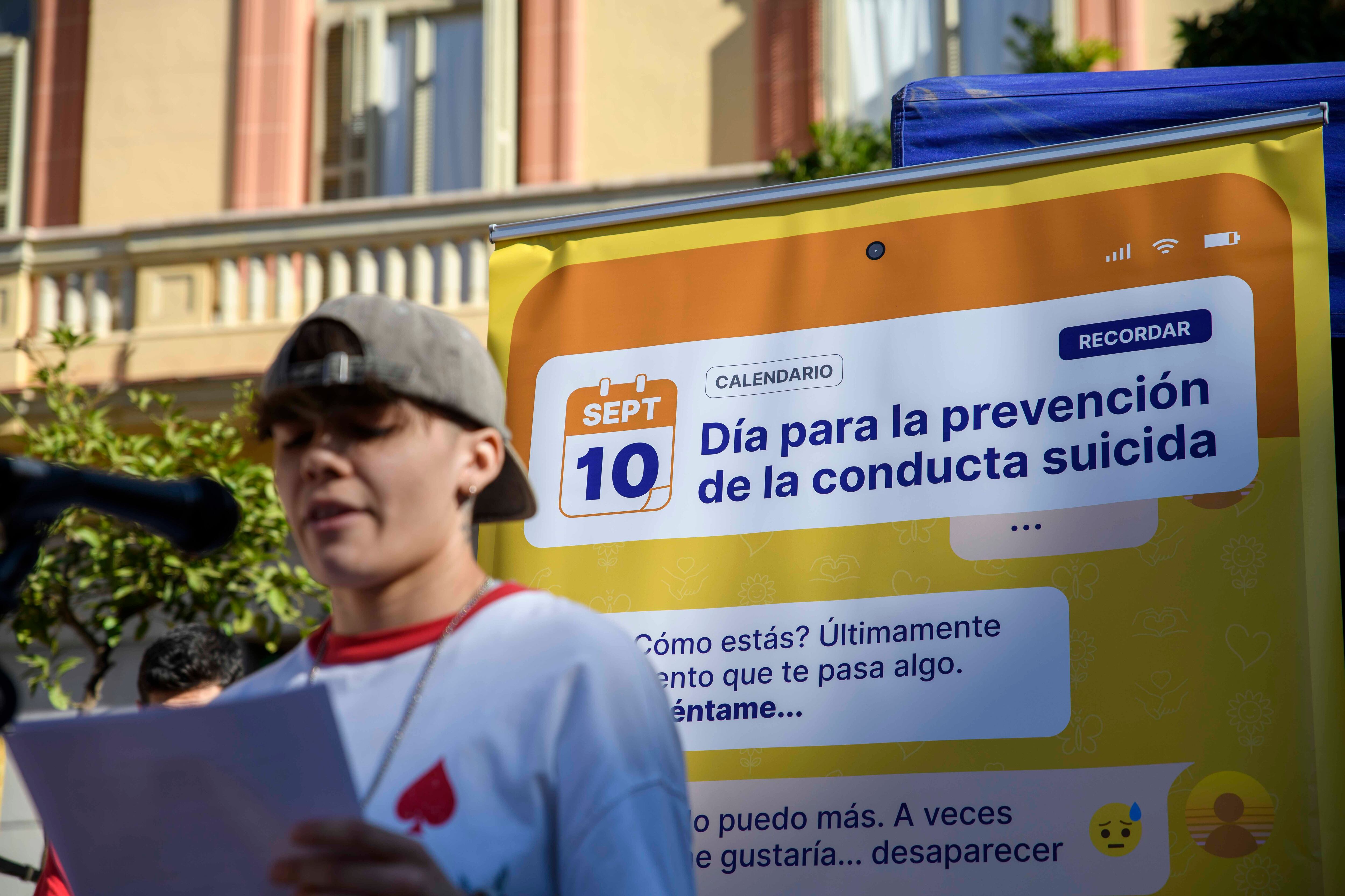 Lectura del manifiesto en Málaga con motivo del Día Mundial para la Prevención del Suicidio