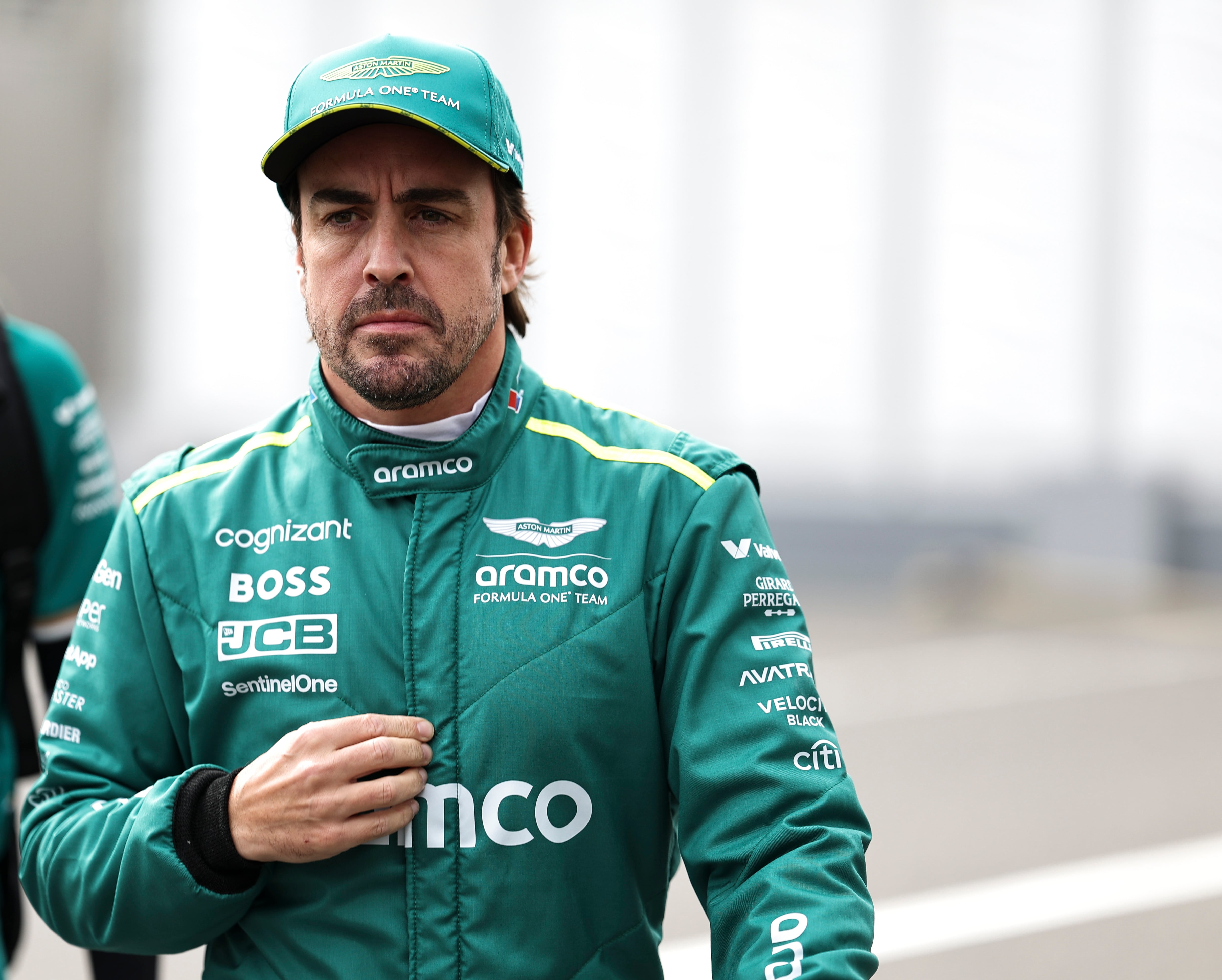 Fernando Alonso, piloto de Aston Martin, en el circuito de Suzuka