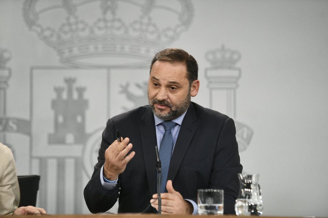 José Luis Ábalos durante una comparecencia tras Consejo de Ministros