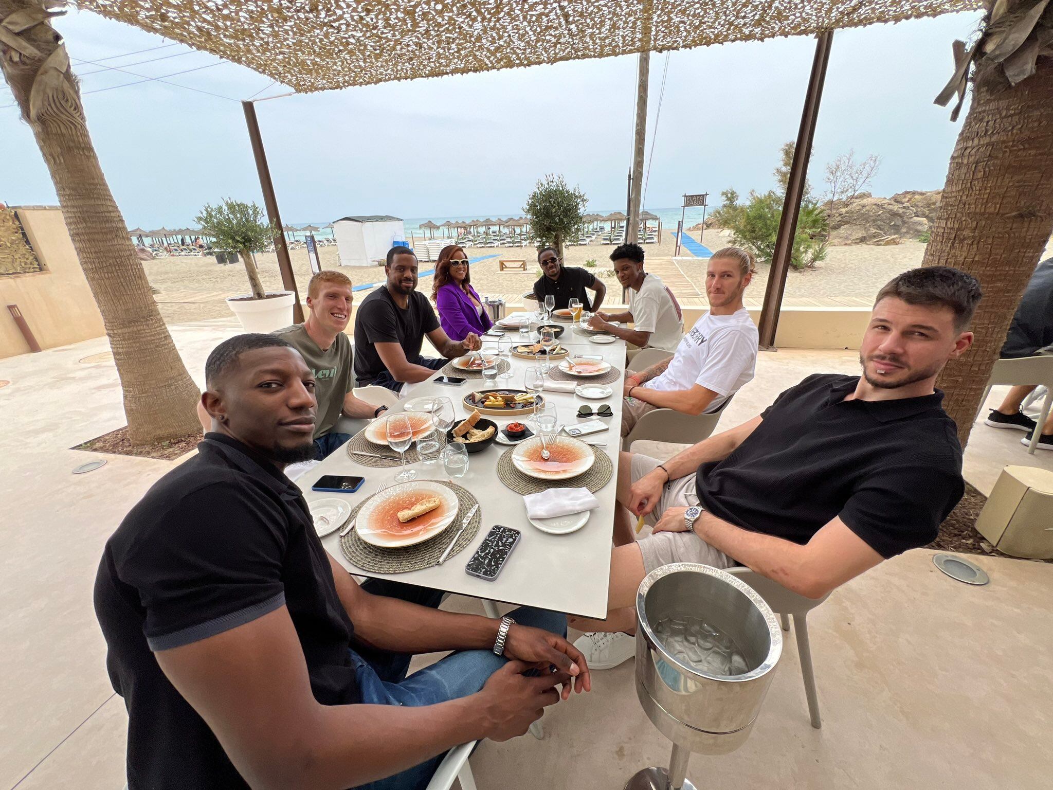 Los jugadores del Unicaja almorzaron para despedir la temporada