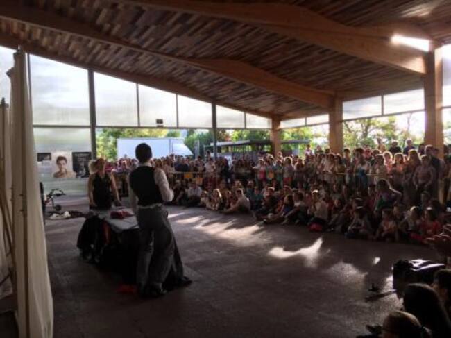 Cazorla de Calle concentró a milies de espectadores en torno a los 19 espectáculos, como en este dle auditorio del parque del Santo Cristo