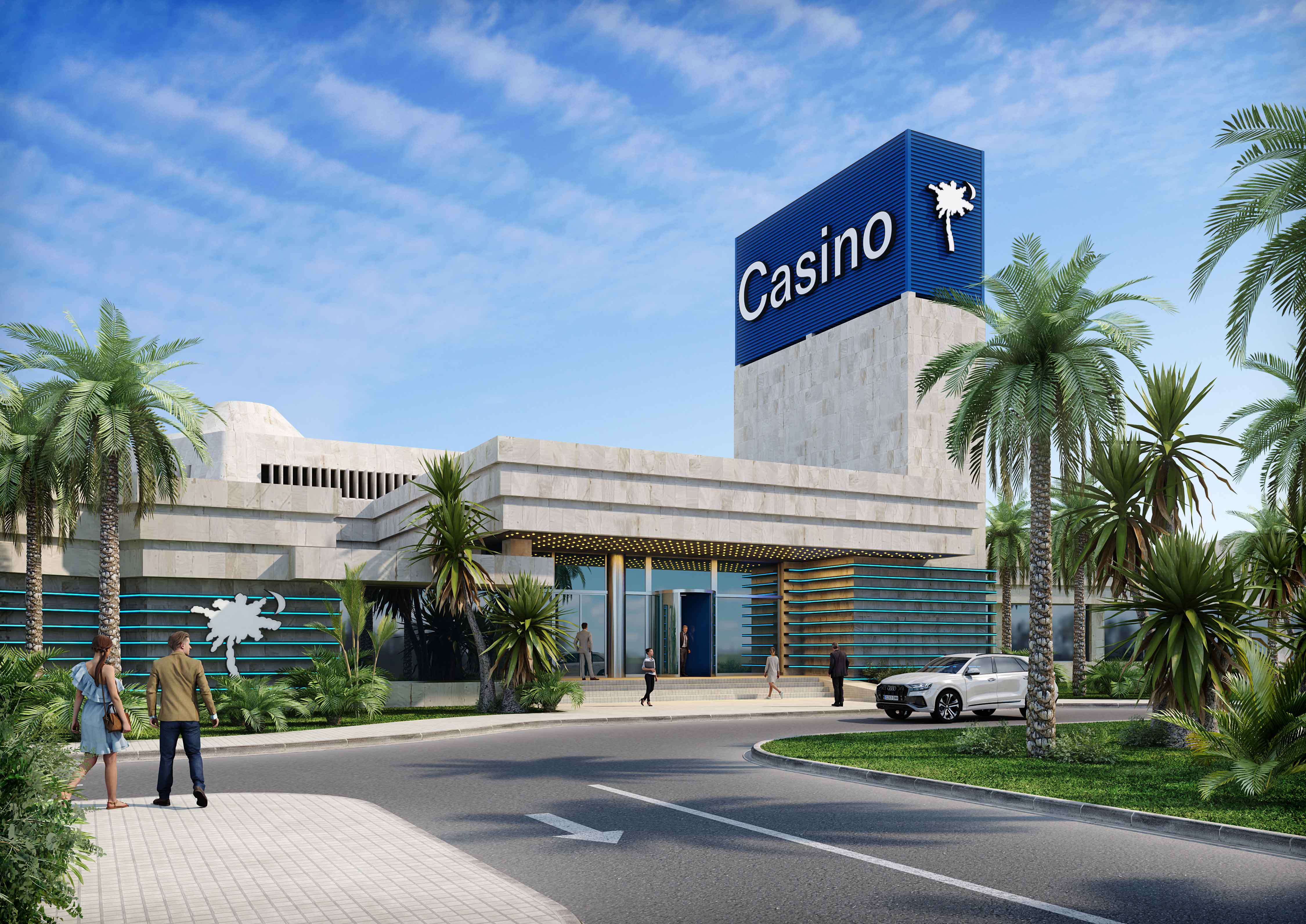 Maqueta de la fachada del renovado casino de la Vila Joiosa