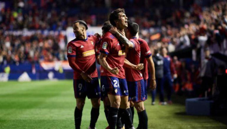 Celebración gol de Osasuna