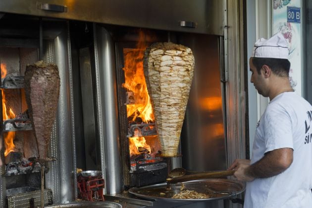 Imagen de un restaurante de kebabs en Turquía