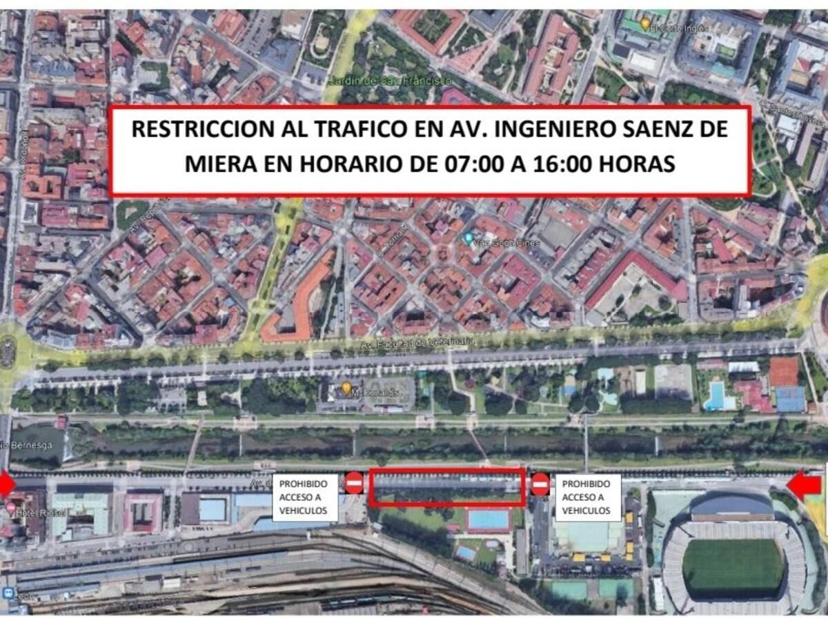 Las retirada de los chopos enfermos restringe esta semana la circulación en Saéz de Miera