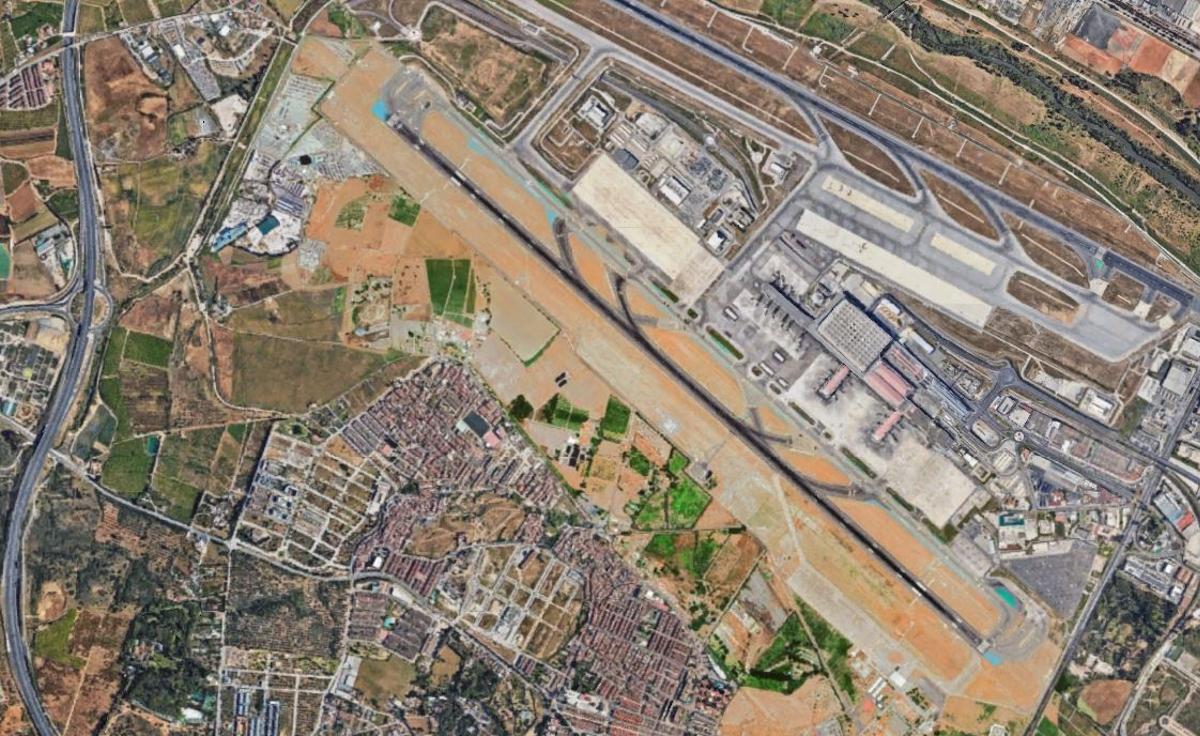 Plano del aeropuerto de Málaga de la Costa del Sol
