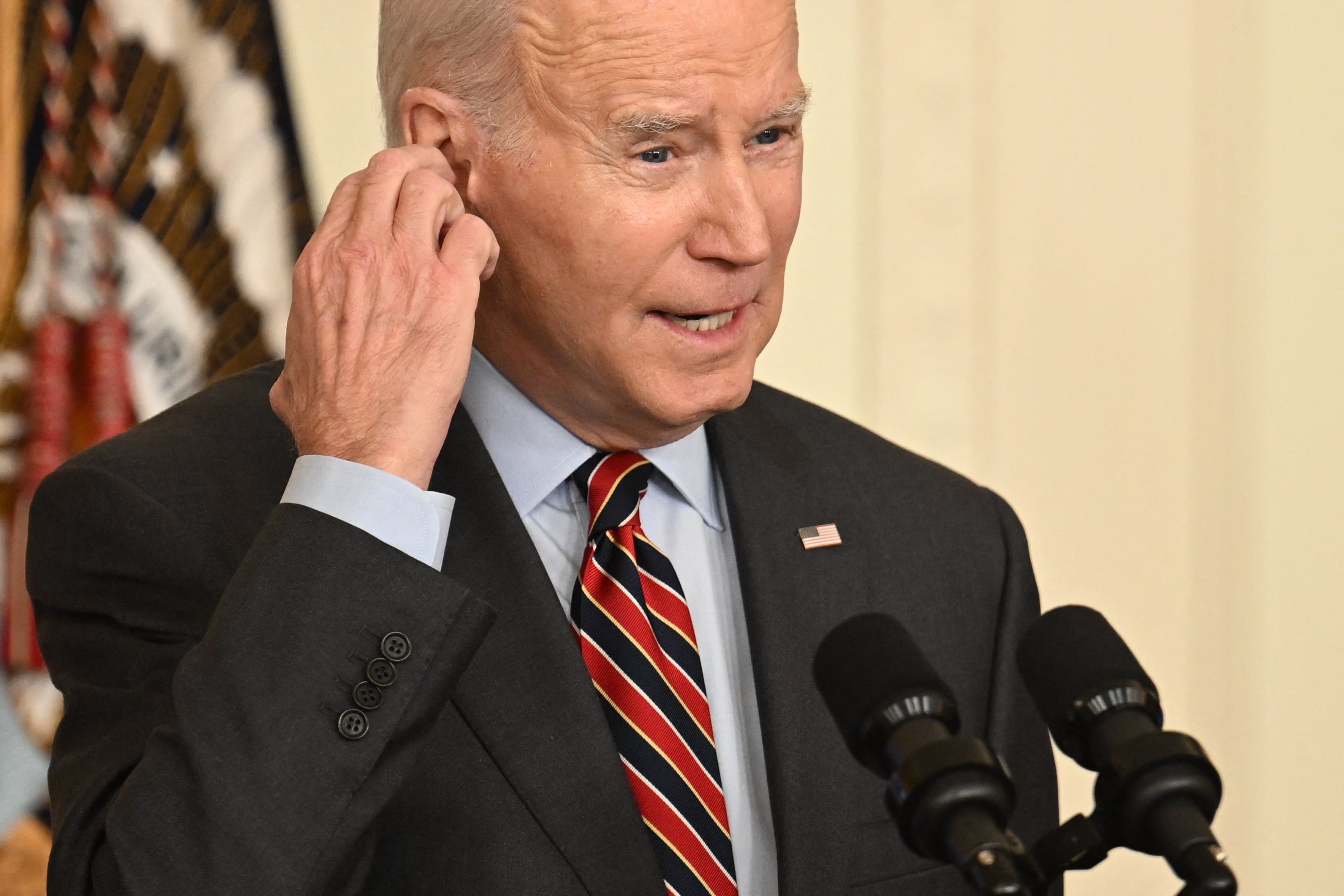 El presidente de EEUU, Joe Biden, en una comparecencia este lunes en la Casa Blanca