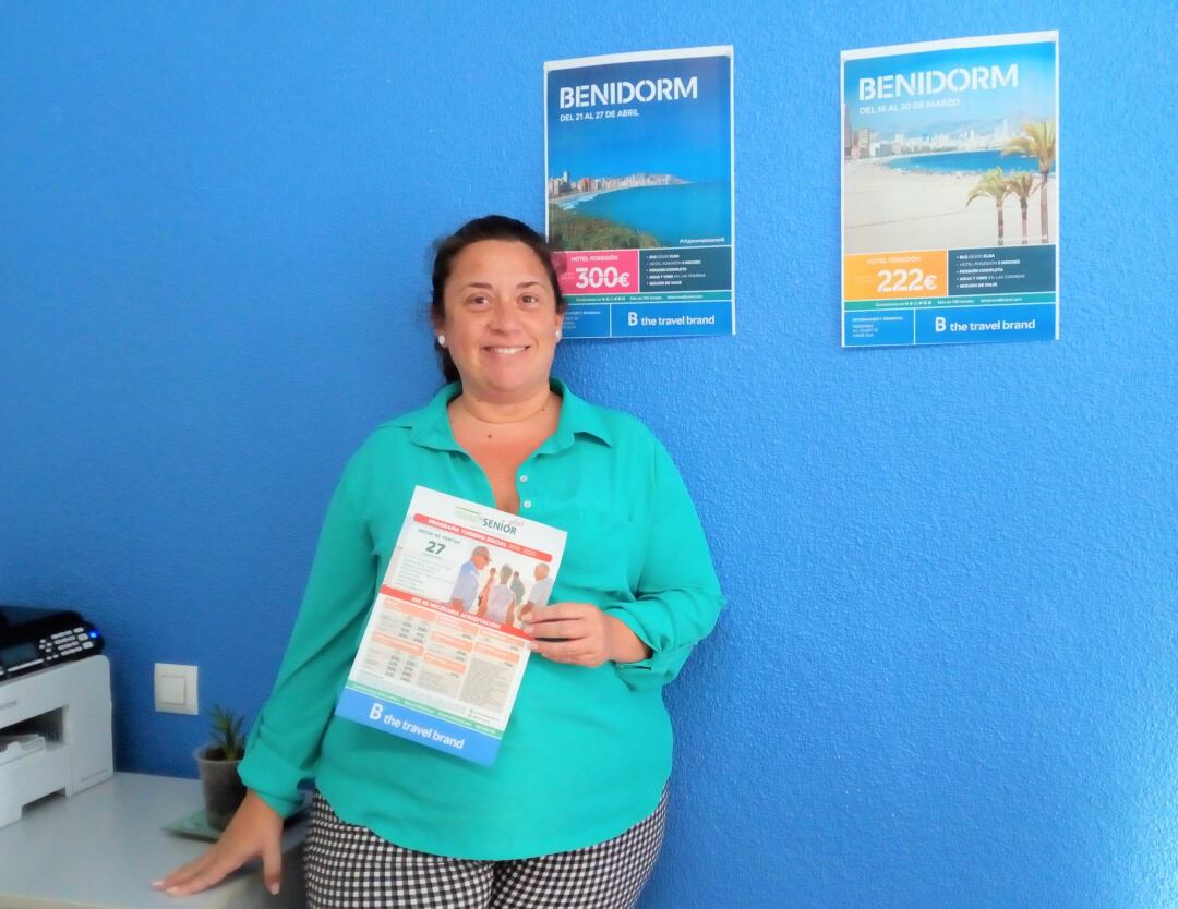 Verónica Cabanillas, gerente de B the travel brand, en su agencia de viajes.