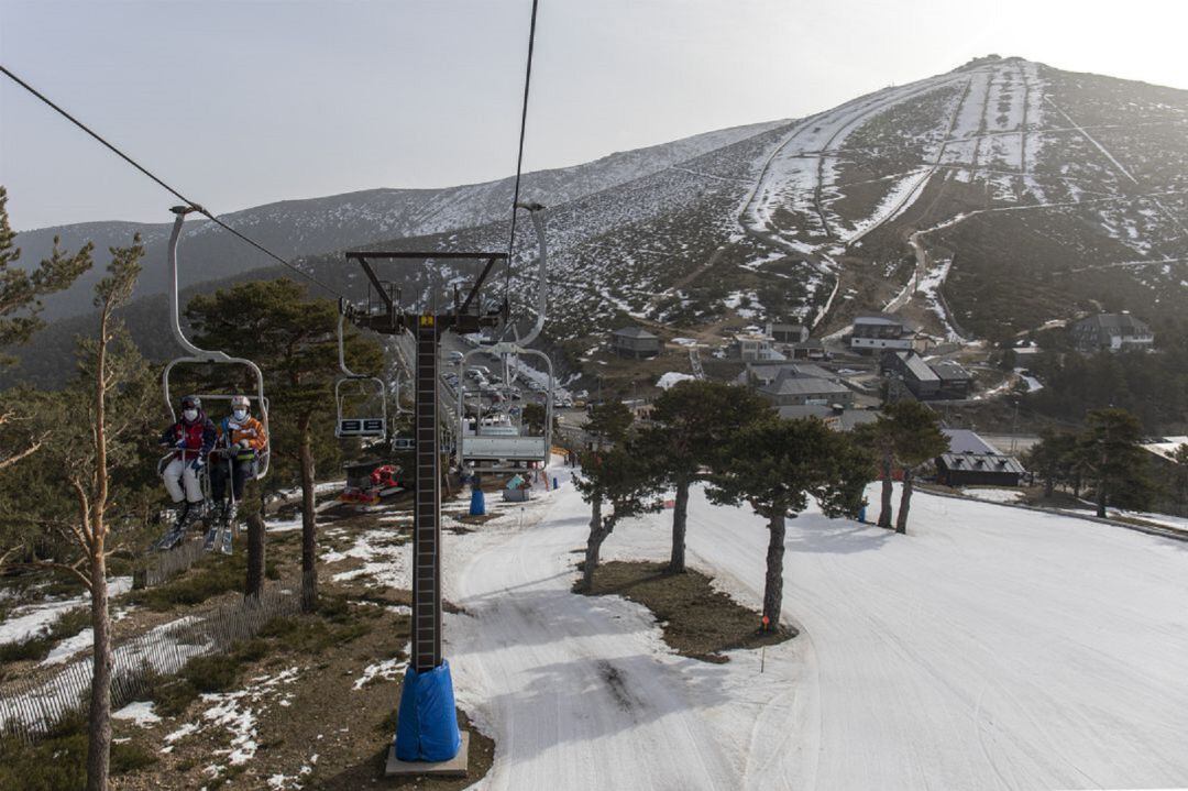 Pista de esquí del puerto de Navacerrada en imágen de archivo