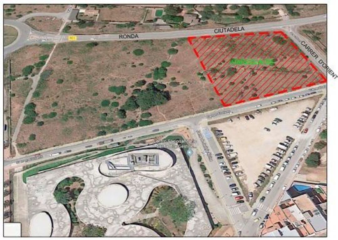 Aquí es construiran els nous jutjats de Ciutadella.