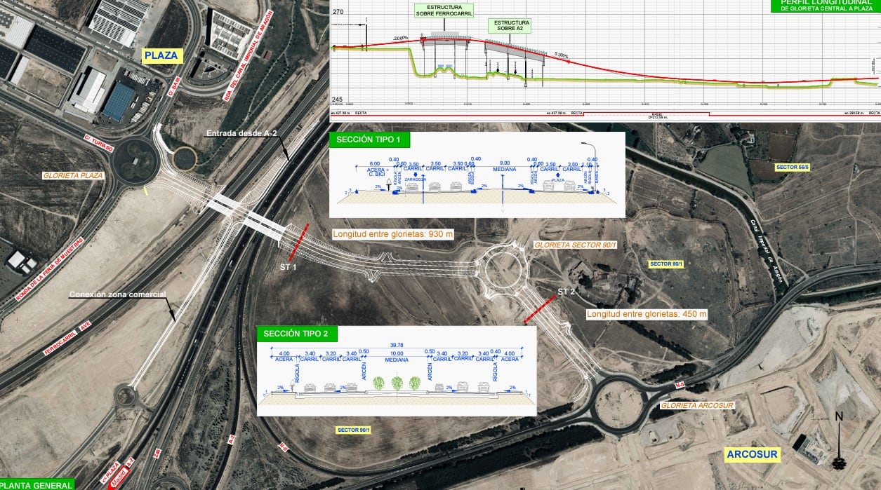 Plano del nuevo acceso