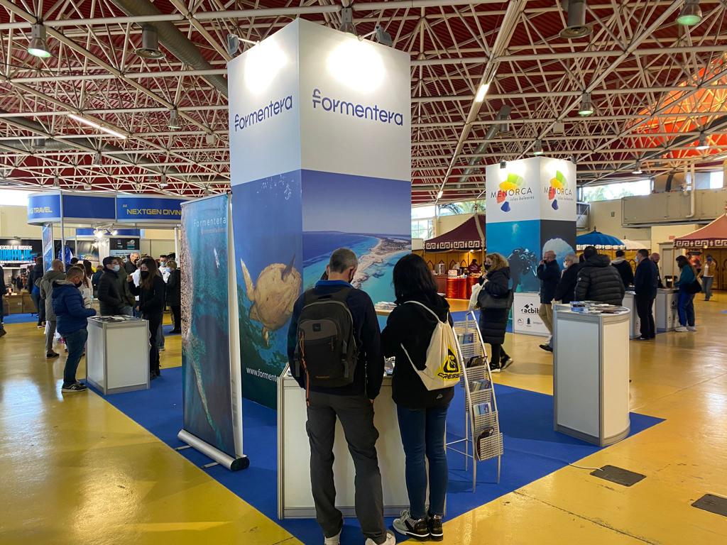 Stand de Formentera en una de las ferias