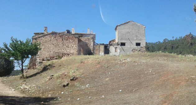 Restos del antiguo hospital de guerra de El Cañizar (Cuenca).