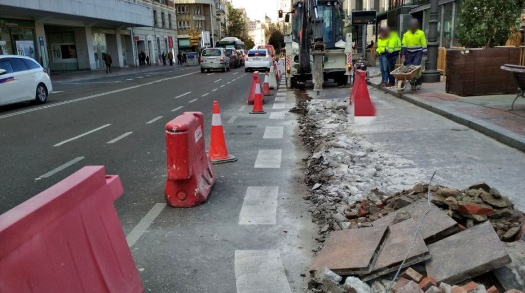 Las obras han obligado a suprimir la parada de plaza de España