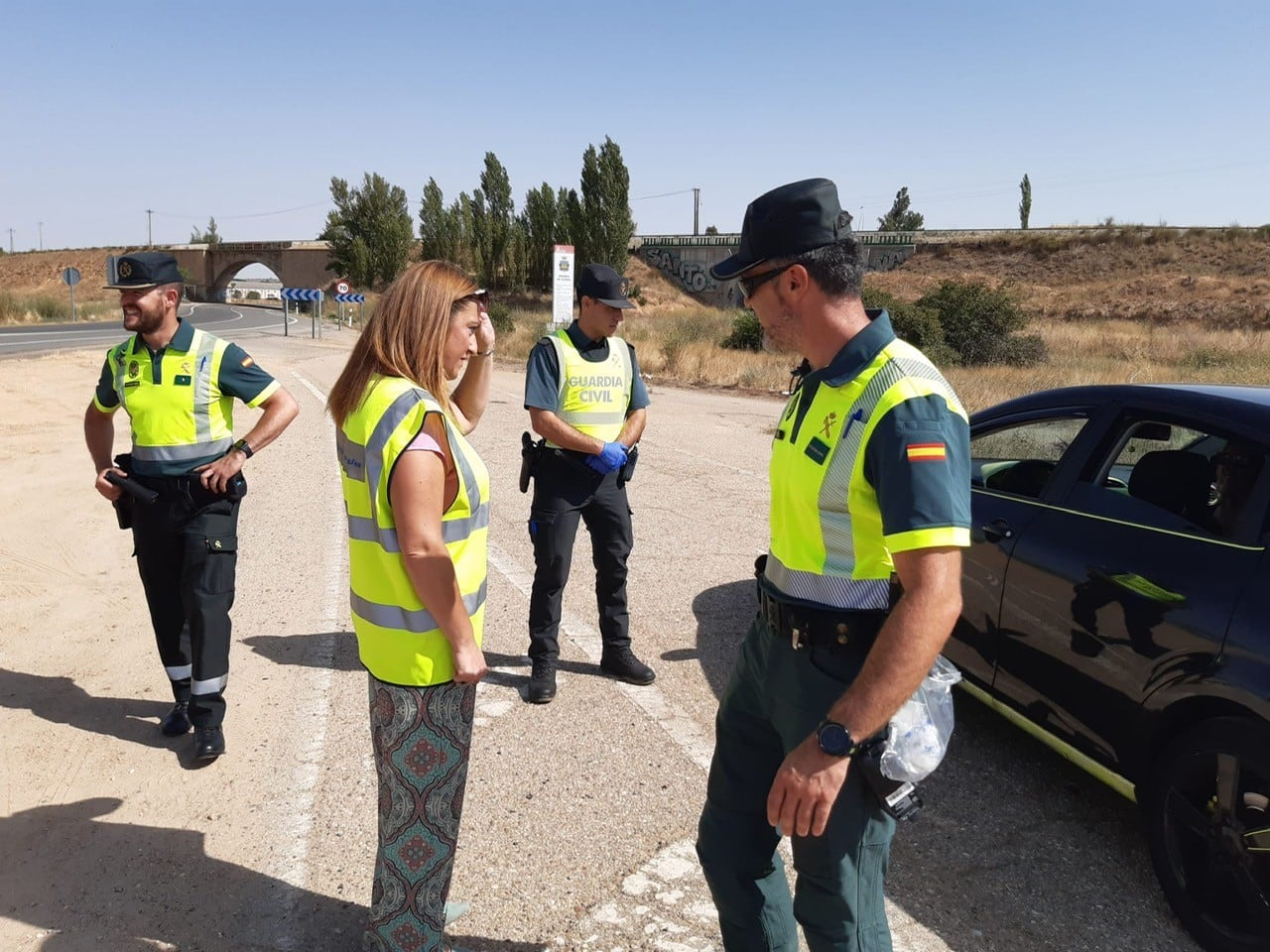 La delegada del Gobierno en Castilla y León, Virginia Barcones, durante la presentación de la Operación Especial de Tráfico 15 de agosto