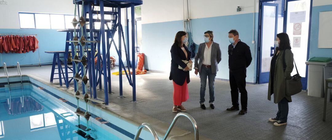 Rosa Quintana en la Escuela Oficial Náutico-Pesquera de Ferrol