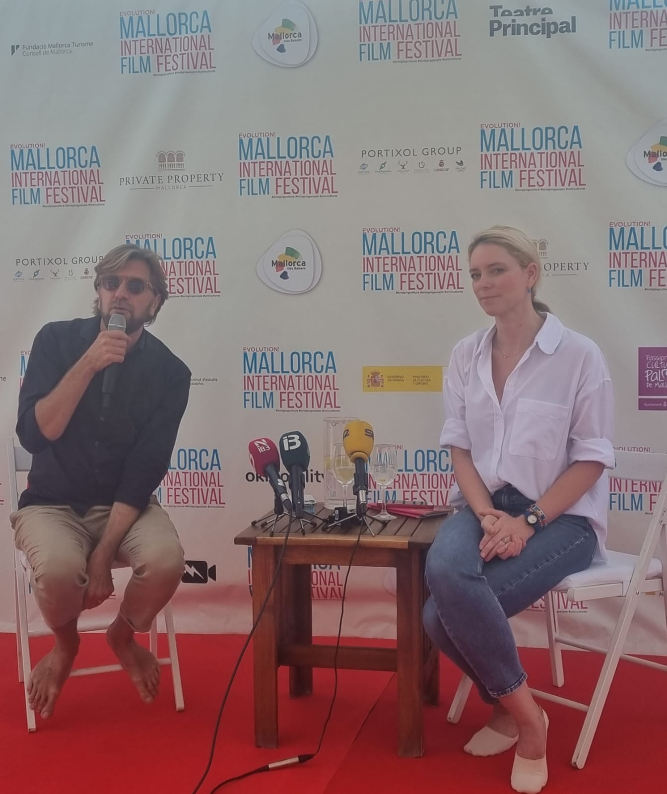 Ruben Östlund y Sandra Seeling, presentación Mallorca International Film Festival