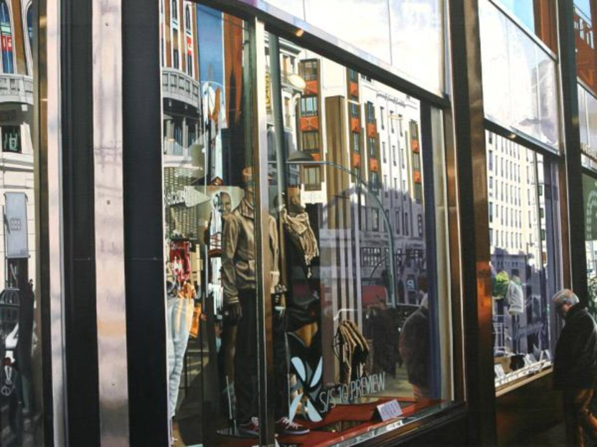 Óleos fotorrealistas que retratan Madrid