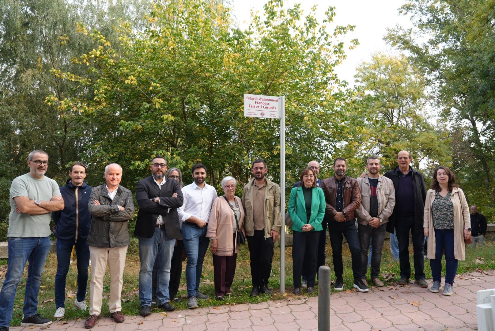 Acte de bateig de l&#039;estació d&#039;aforament del riu Ter