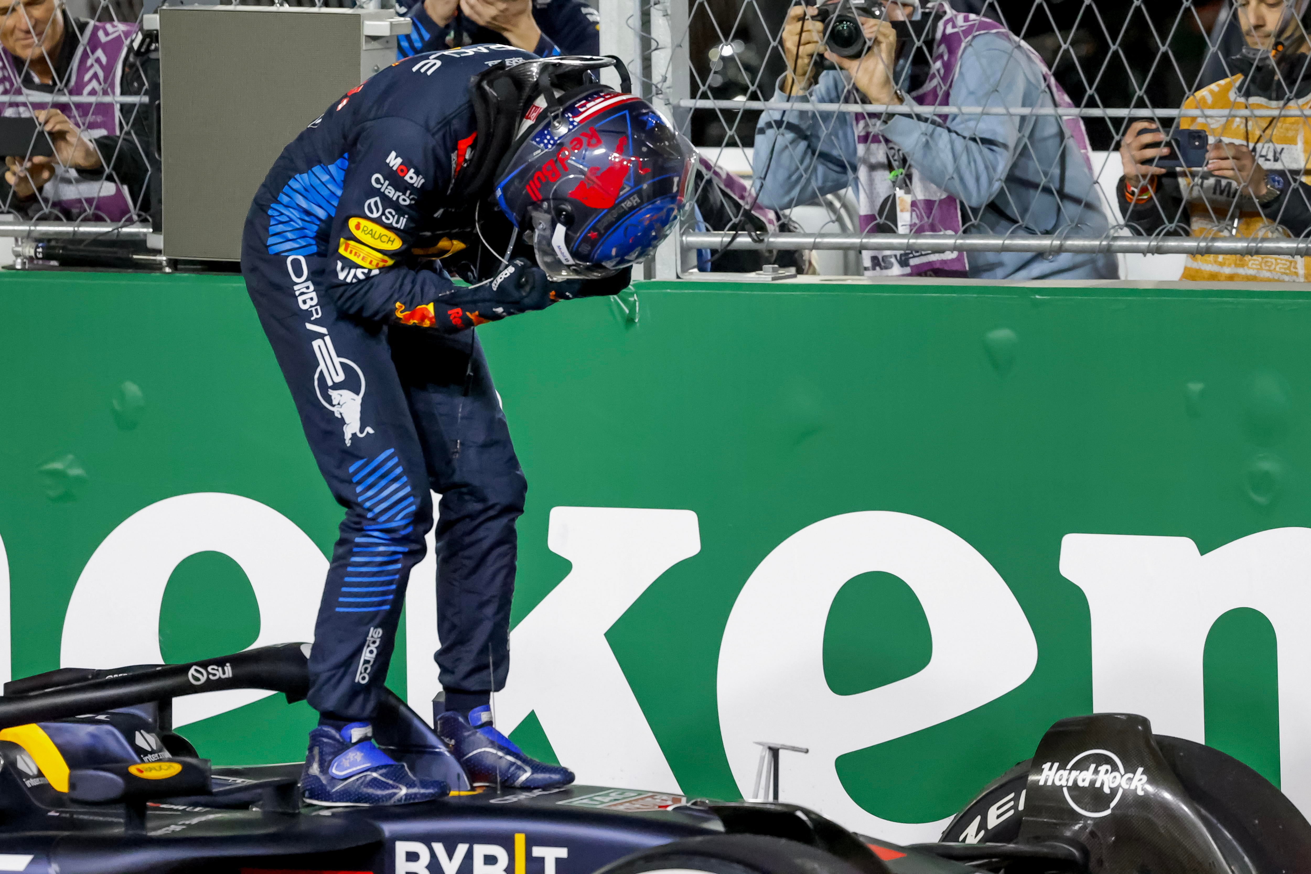 Max Verstappen celebra su cuarto título mundial en Las Vegas