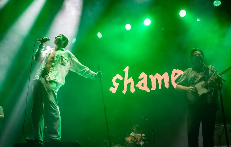 shame, durante su concierto en Ebrovisión