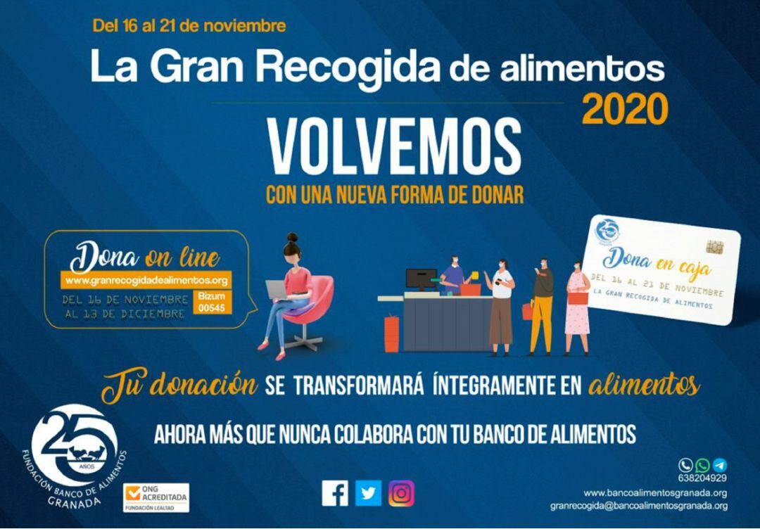 Cartel de la Gran Recogida de alimentos 2020