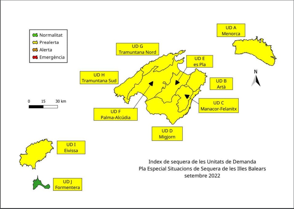 Gráfico  de reservas hídricas ( Govern)