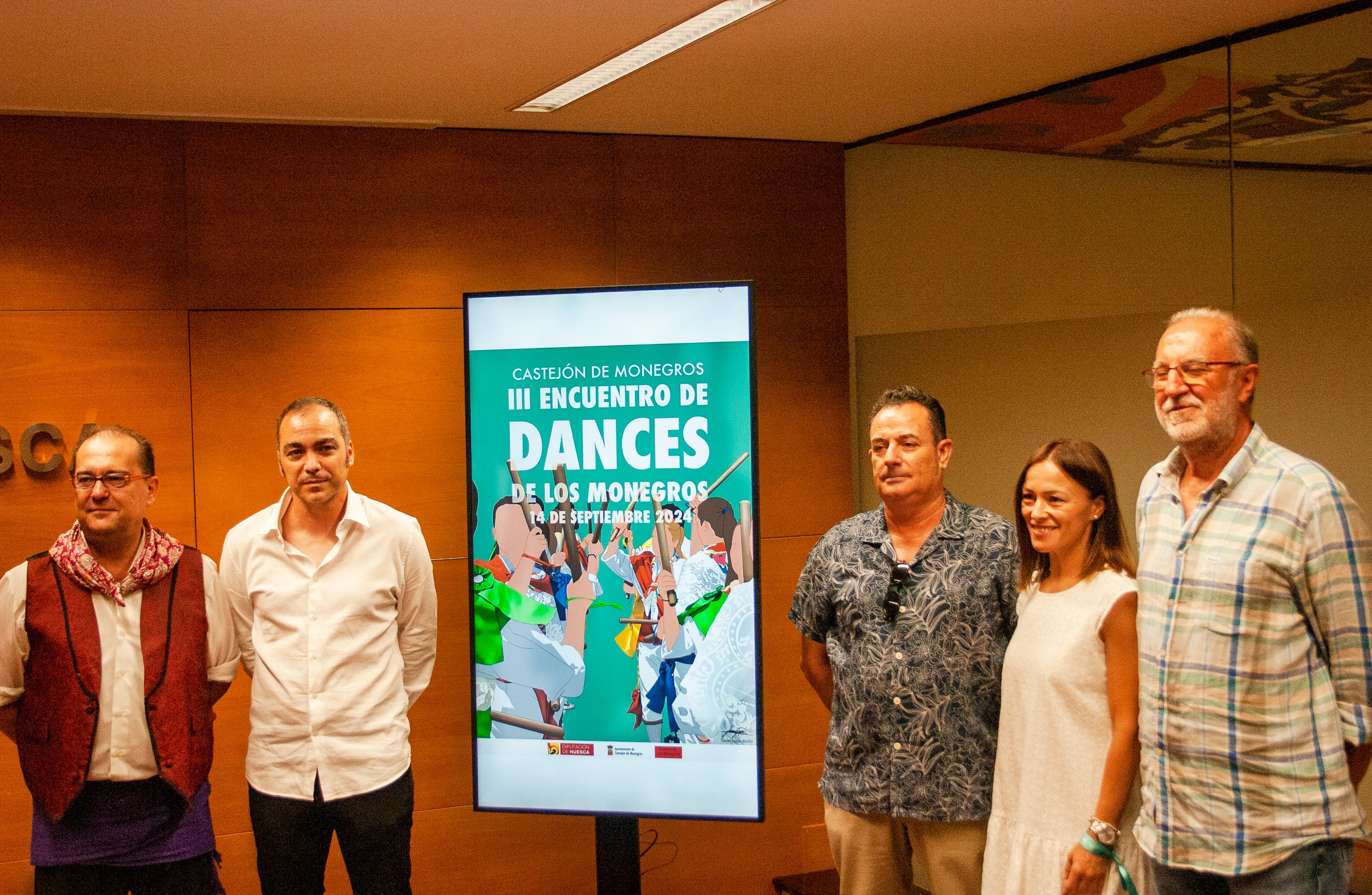 Presentación del tercer Encuentro de Dances de los Monegros en la Diputación Provincial de Huesca