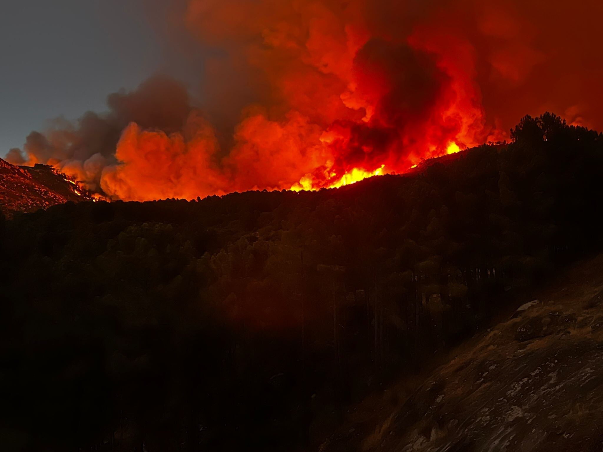 Incendio Mombeltrán./Emergencias Ávila