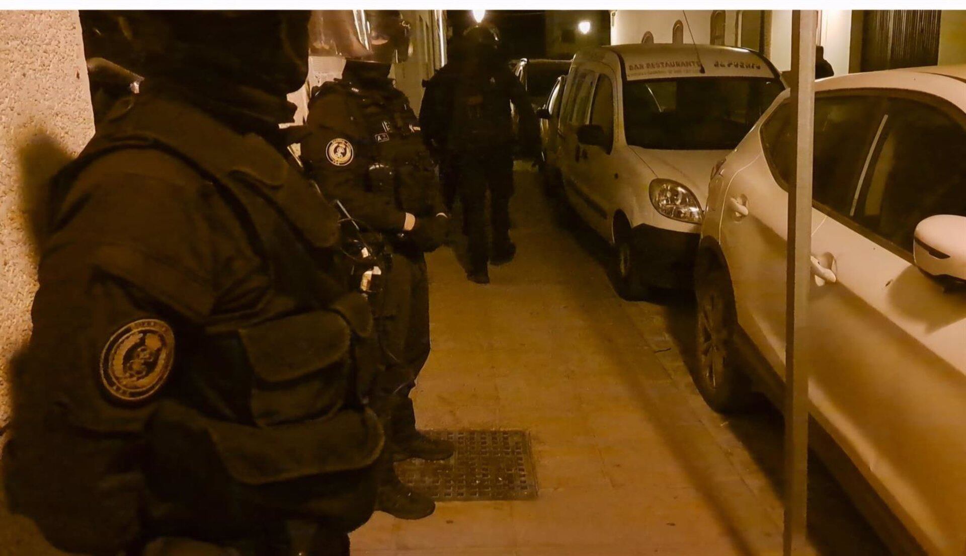 Operativo de la Guardia Civil en la sierra de Cádiz